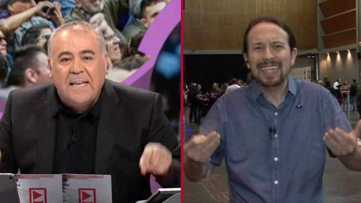 García Ferreras y Pablo Iglesias (La Sexta)