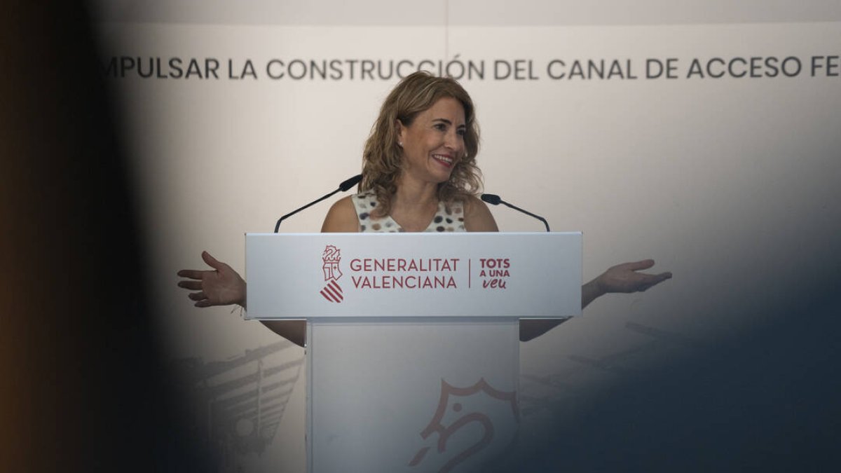 Raquel Sánchez, ministra de Transportes.