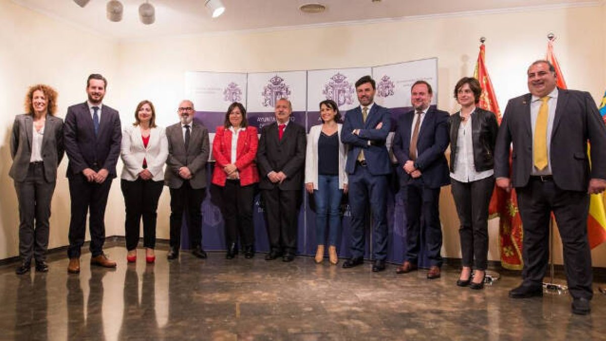 Equipo de gobierno de PSOE y Cs de Orihuela