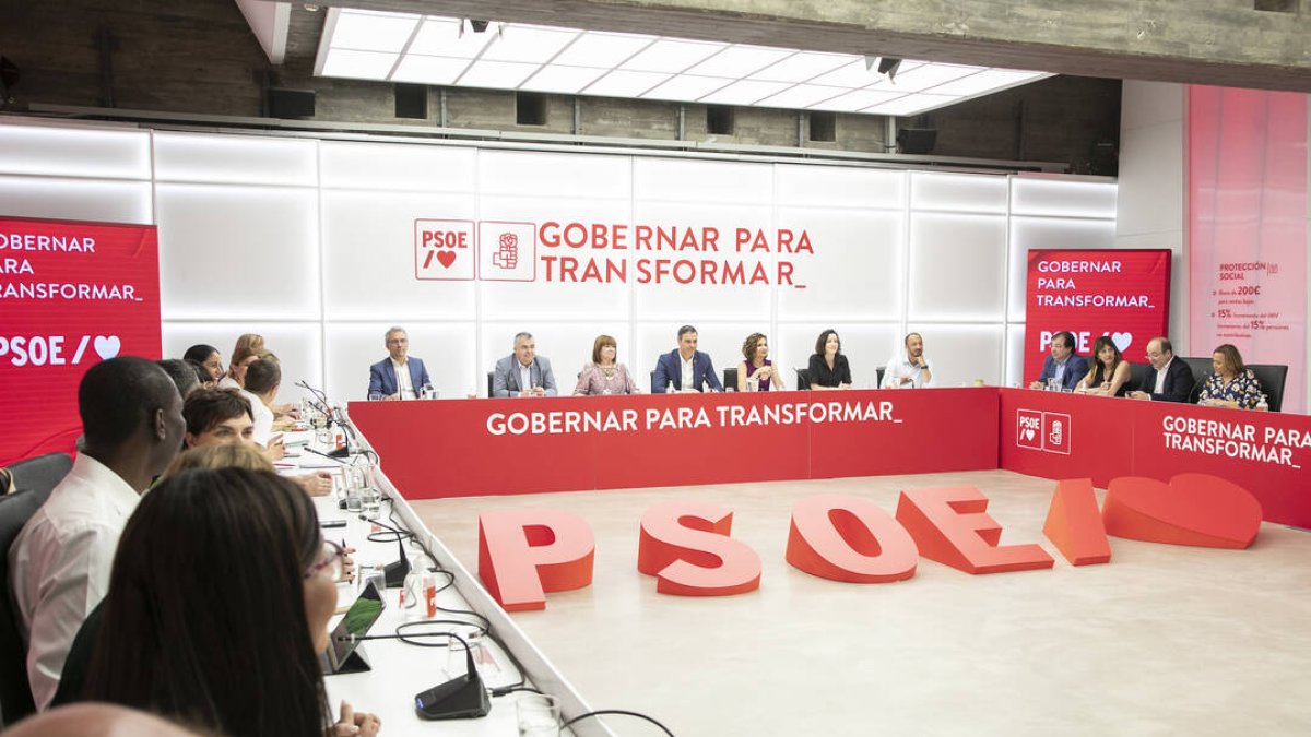 Última reunión de la Ejecutiva Federal del PSOE.