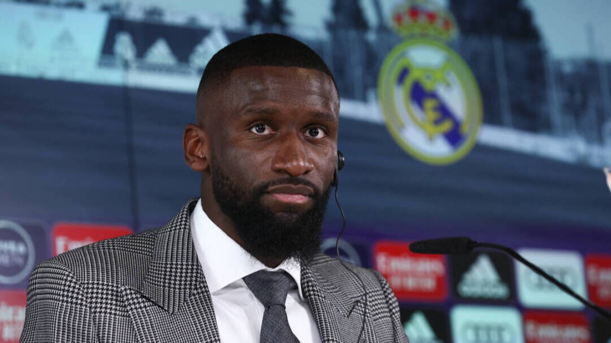 Antonio Rüdiger, en su primera comparecencia como jugador del Real Madrid.