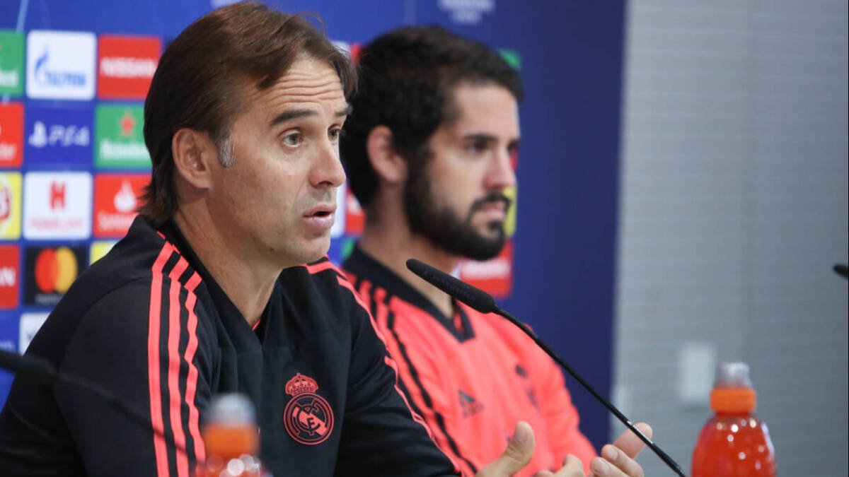 Imagen de archivo con Lopetegui e Isco, cuando ambos militaban en el Real Madrid.