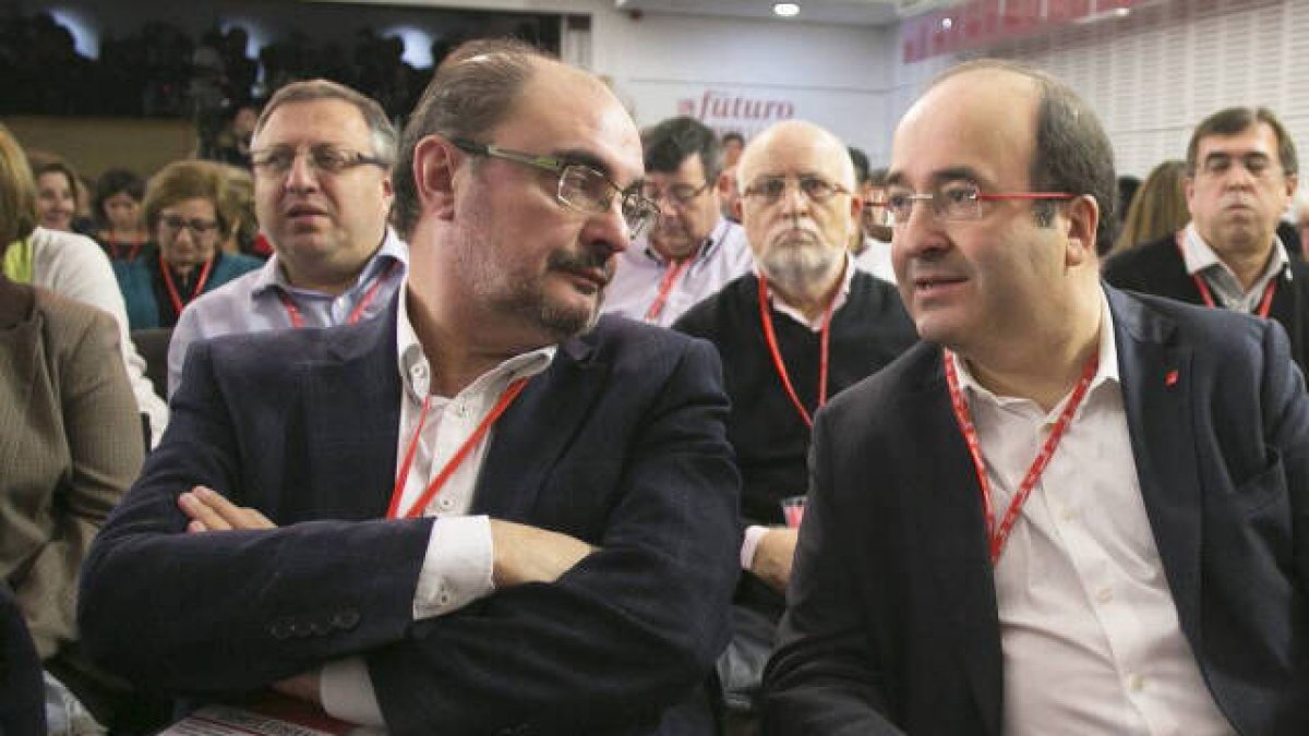 Javier Lambán y Miquel Iceta