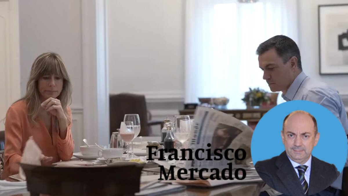 Sánchez y Begoña Gómez en el trailer de la serie presidencial.