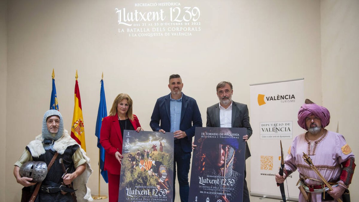 Els diputats Jordi Mayor i Andreu Salom durant la presentació de la recreació històrica - DIPUTACIÓ DE VALÈNCIA