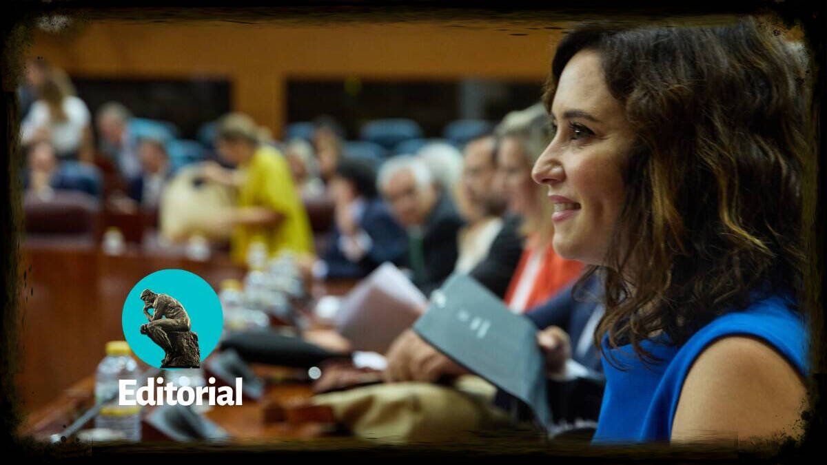 Isabel Díaz Ayuso, en la Asamblea de Madrid