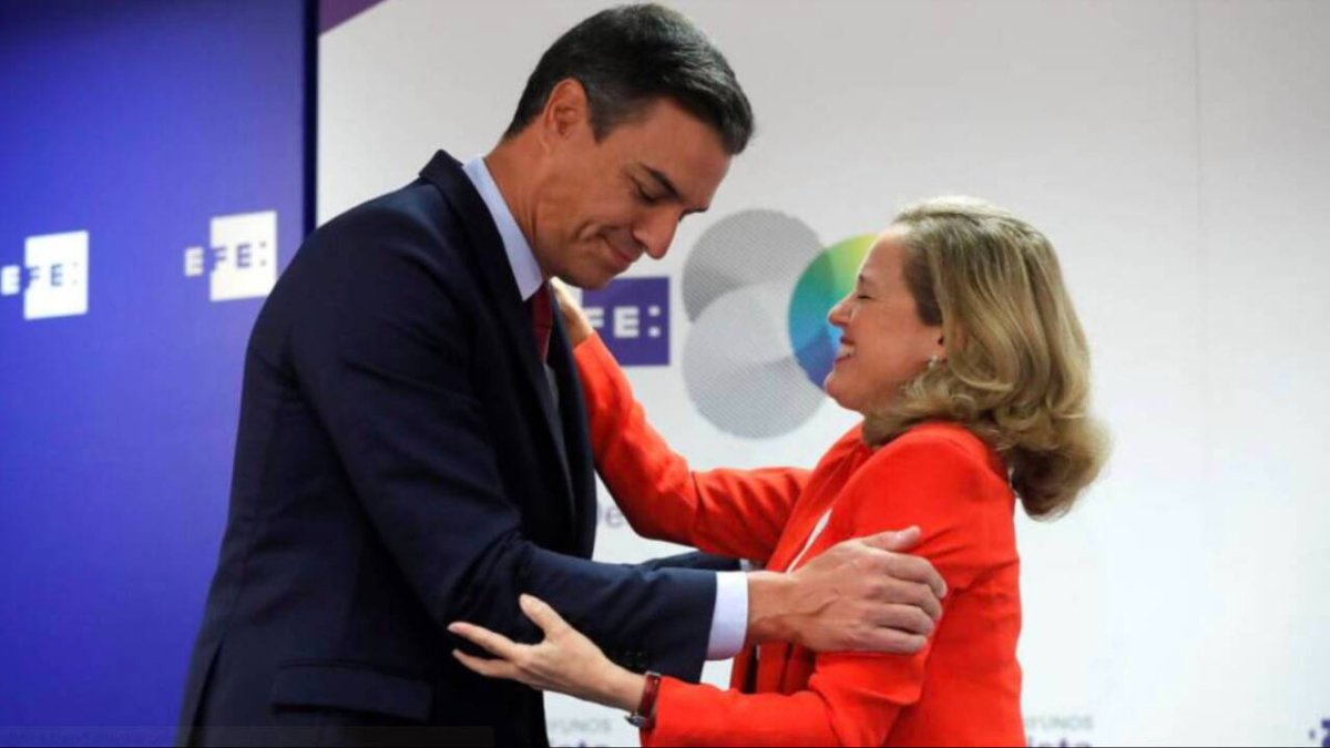 Pedro Sánchez y Nadia Calviño