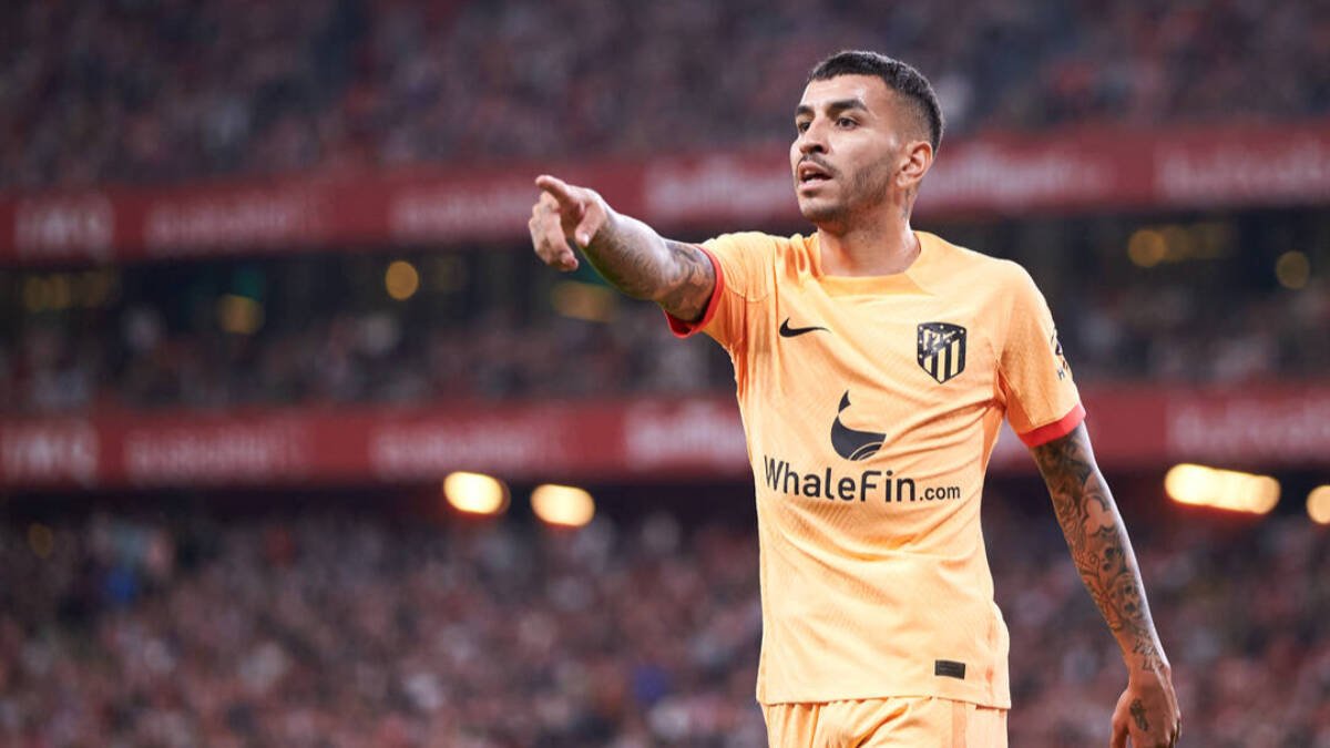 Angel Martin Correa, jugador del Atletico de Madrid en el partido contra el Athletic.