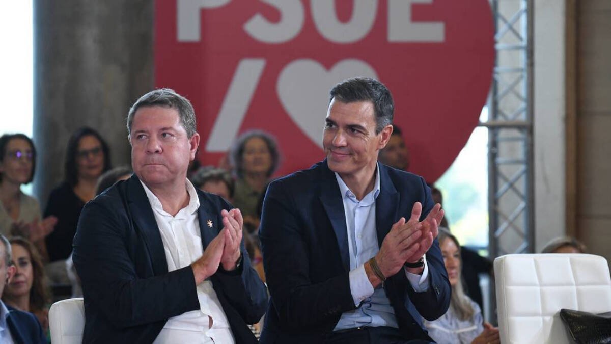 Page y Sánchez en su último acto juntos en Toledo