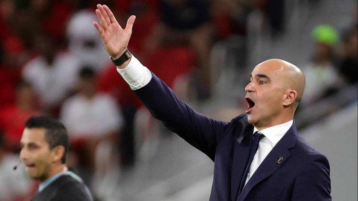 Roberto Martínez, al frente de la selección belga en el reciente Mundial de Catar.