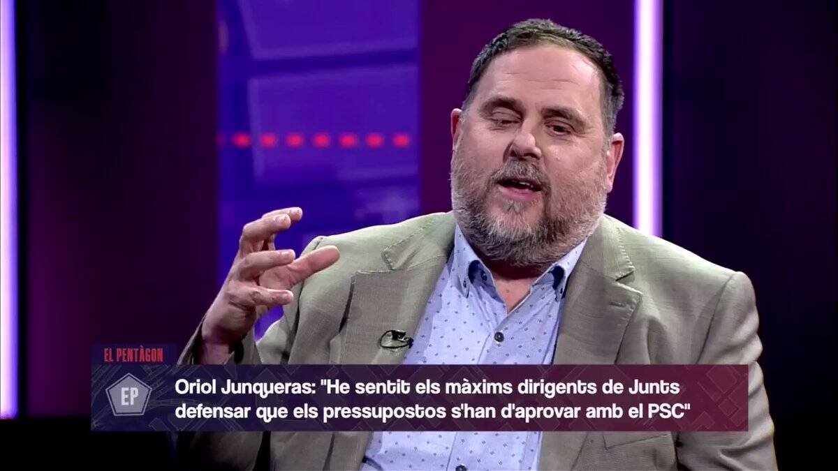 Junqueras, este miercoles en 8TV.