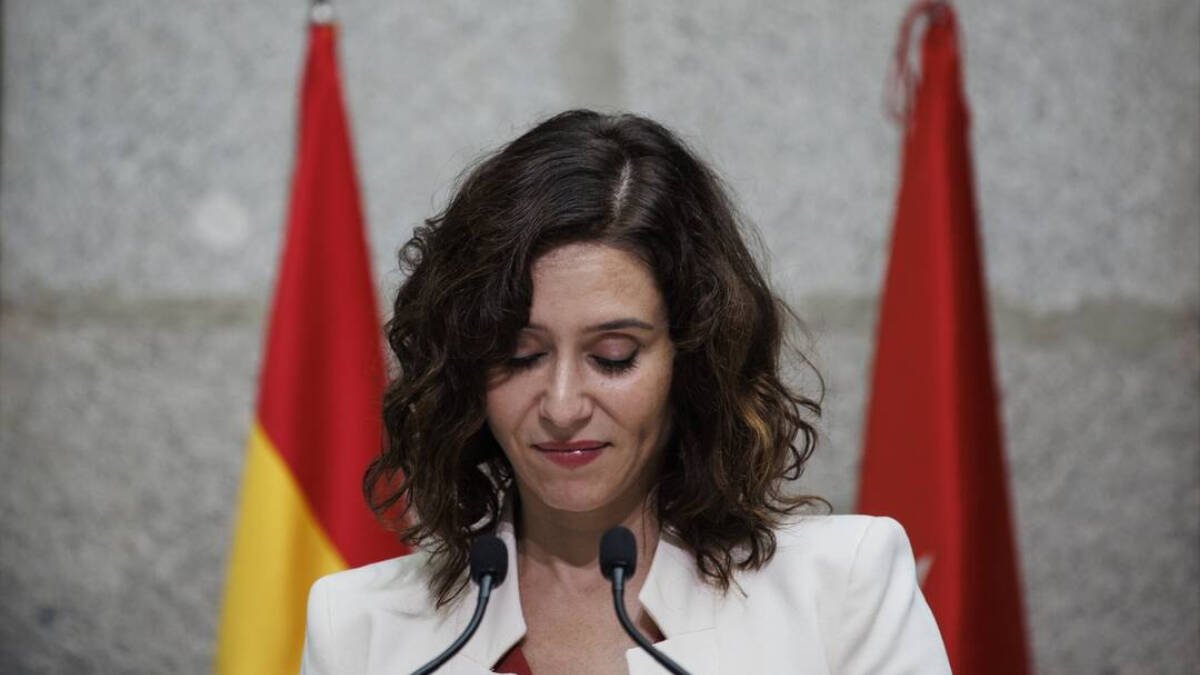 La presidenta de la Comunidad de Madrid, Isabel Díaz Ayuso