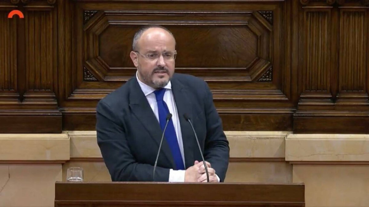 Alejandro Fernández en el debate de Cataluña