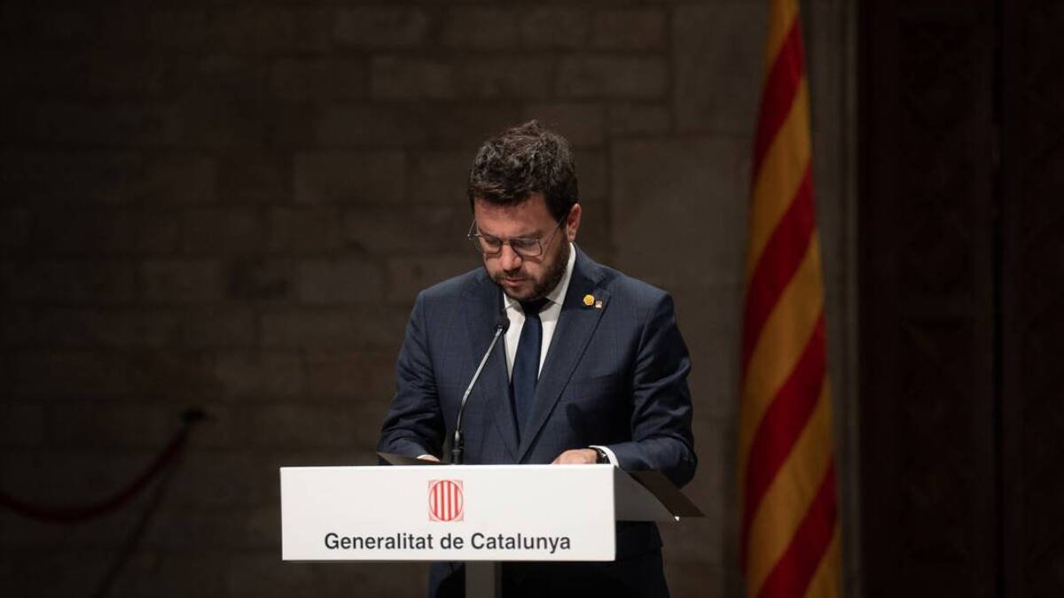 El president de la Generalitat, Pere Aragonès