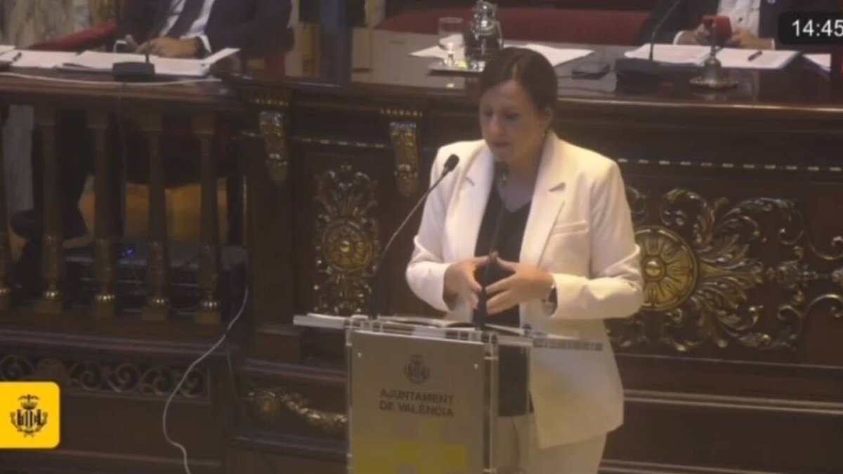 La portavoz del PP en el Ayuntamiento de Valencia,  María José Catalá.