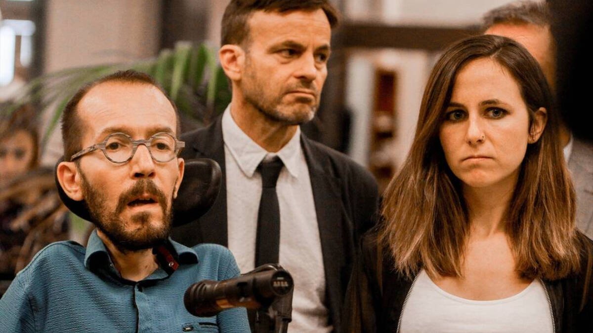 Pablo Echenique, Ione Belarra y Jaume Asens en una imagen de archivo