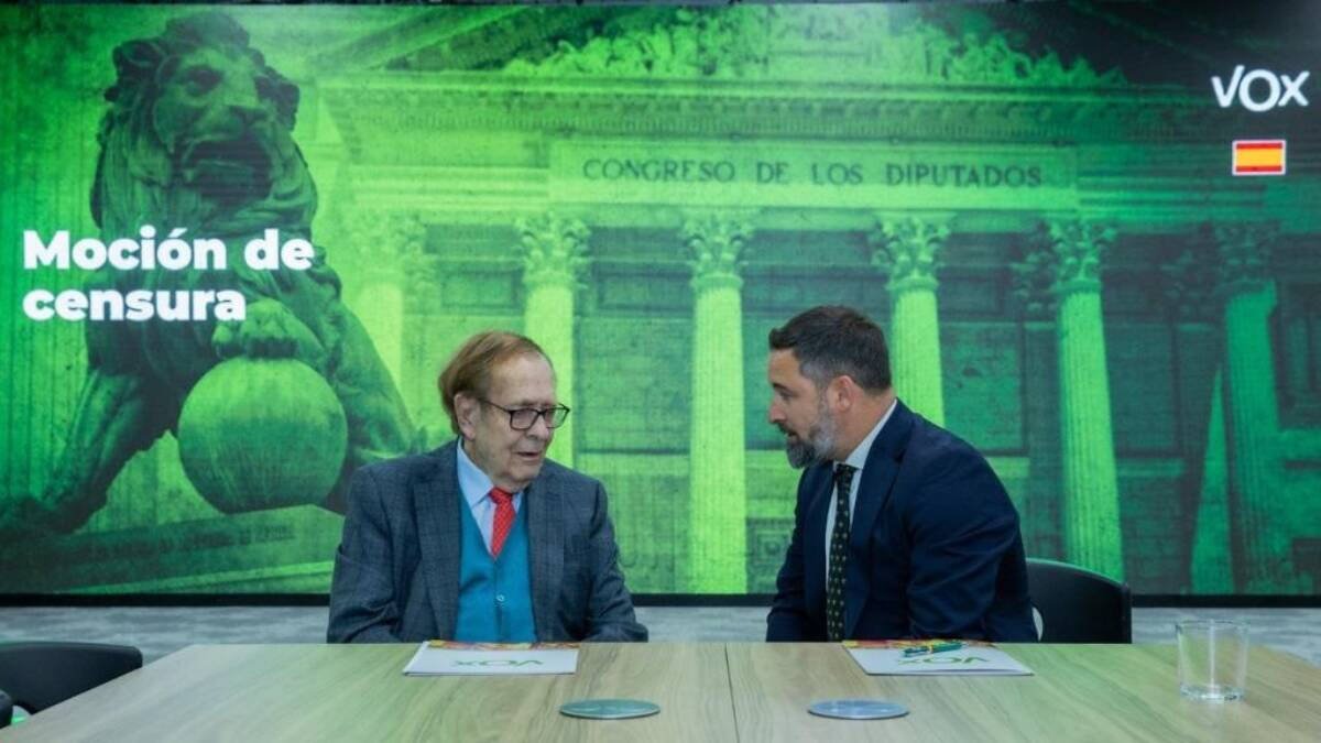 Ramón Tamames y Santiago Abascal.