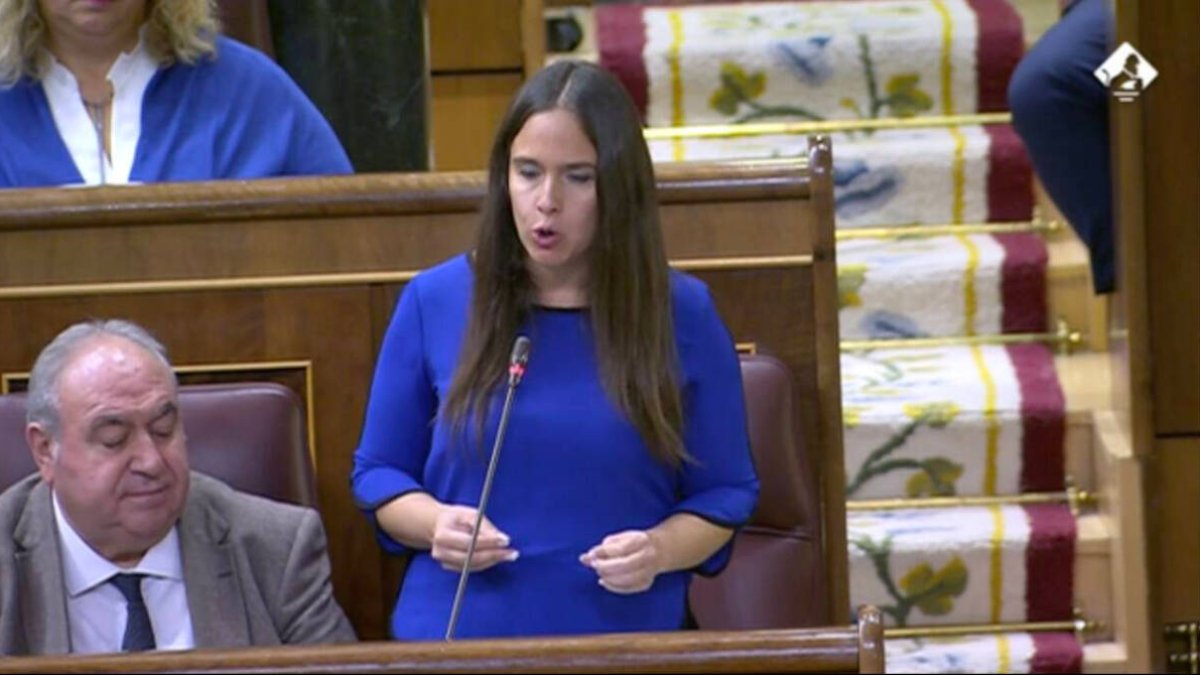 Belén Hoyo pregunta a Irene Montero en e Congreso