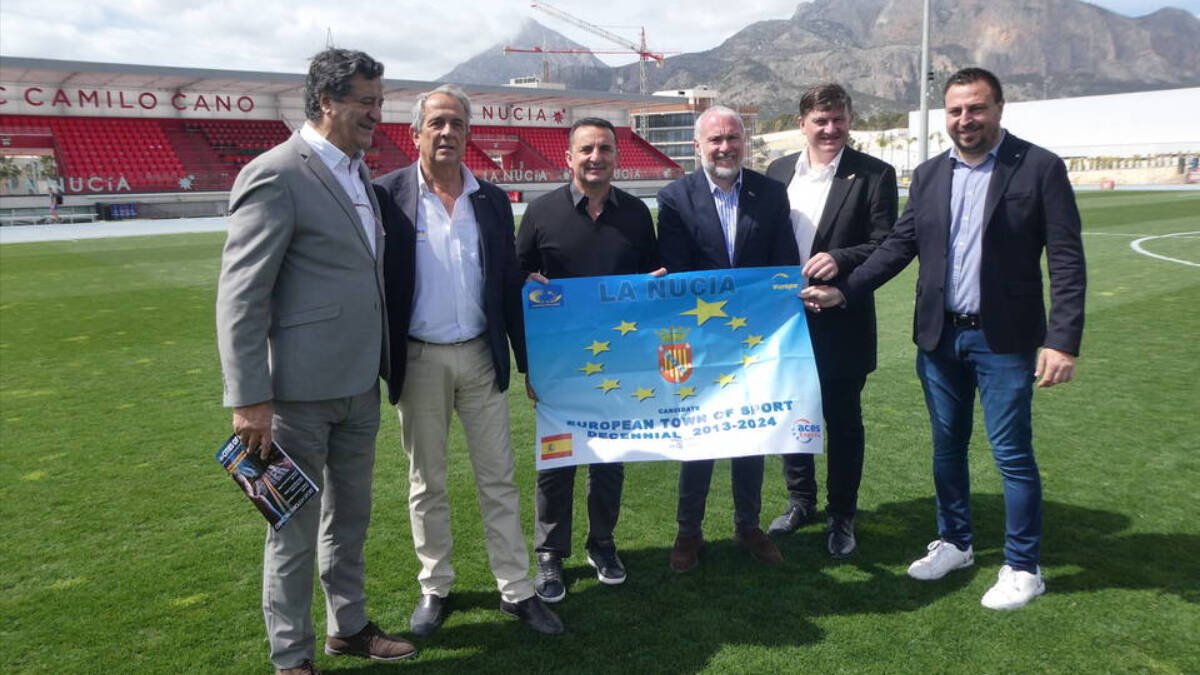 Visita del jurat d'ACES Europe a La Nucia el mes de març passat, per a avaluar la candidatura de La Nucia com a 