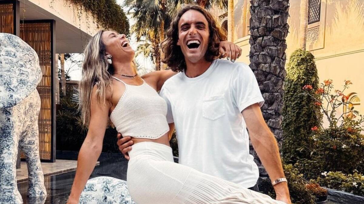 La tenista española Paula Badosa junto a su pareja, el también tenista Stefanos Tsitsipas (Foto: Instagram)