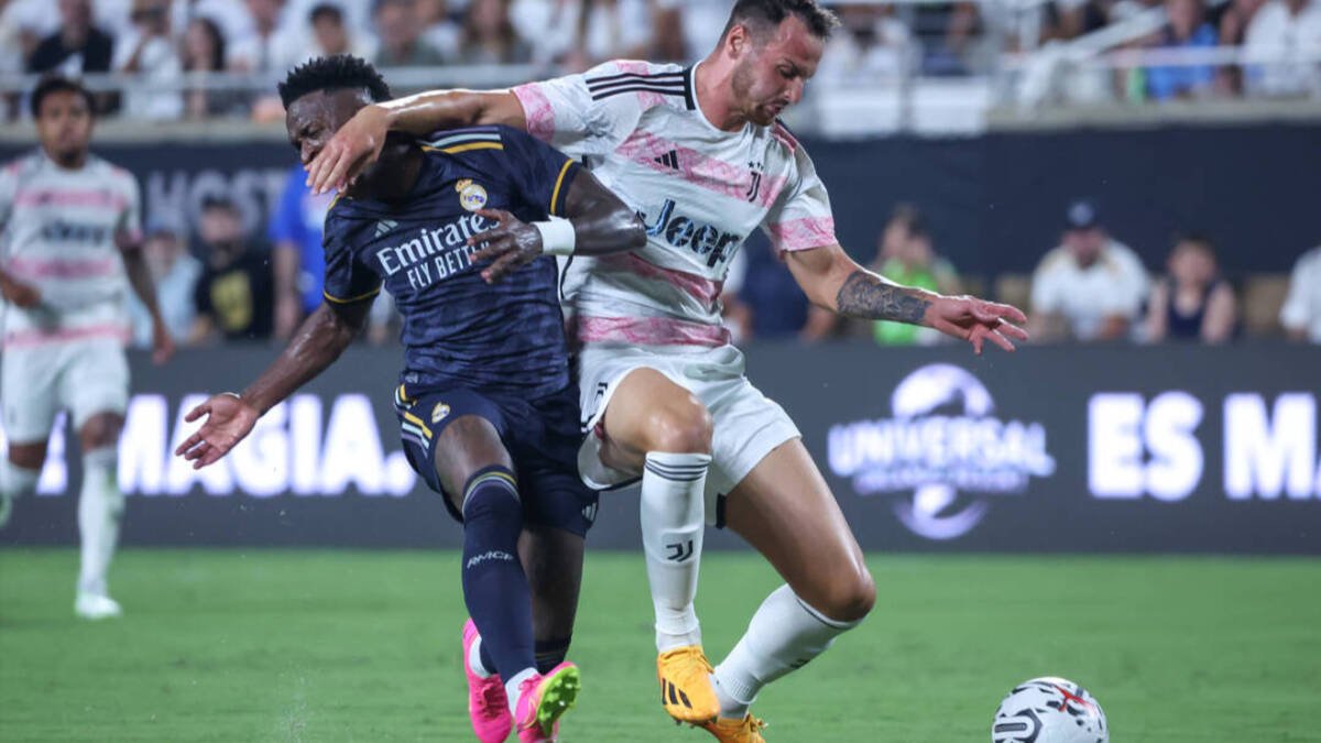 Vinicius, en el partido ante la Juventus.