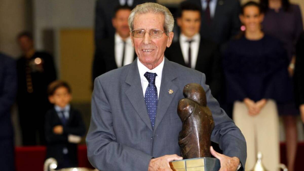 Federico Martín Bahamontes durante una gala de premios (Foto: MARCA)