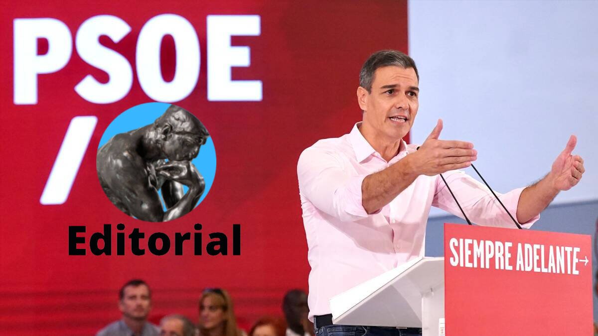 Pedro Sánchez durante el mitin del PSOE en Málaga que abría la temporada política.