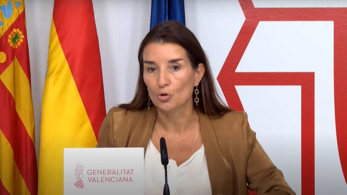 La portavoz del Consell, Ruth Merino, en rueda de prensa.