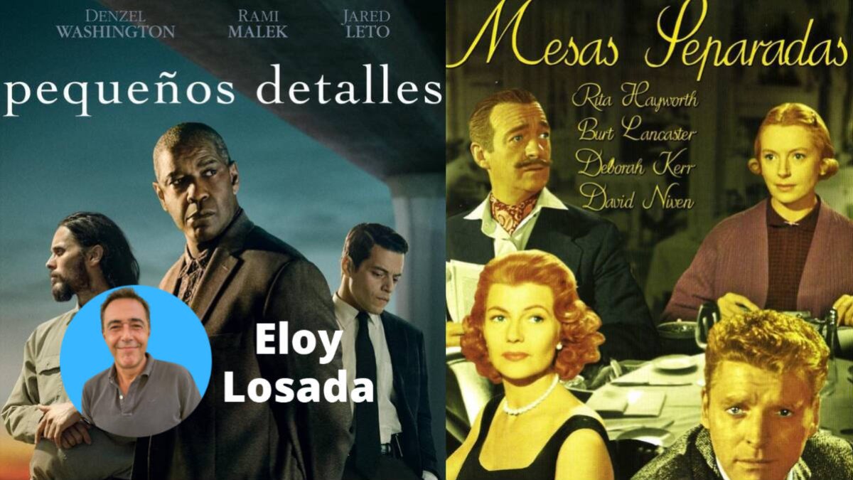 Carteles de 'Pequeños detalles' (2021) y 'Mesas separadas' (1958)