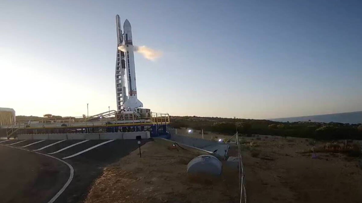 Lanzamiento del Miura 1 desde Huelva. Fuente externa/Transmisión PLD Space