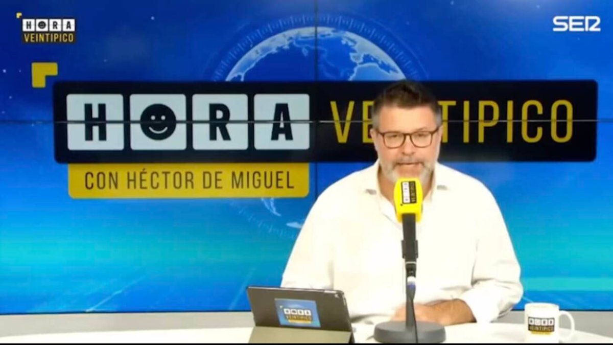 Héctor de Miguel, conductor de Hora Veintipico en la SER