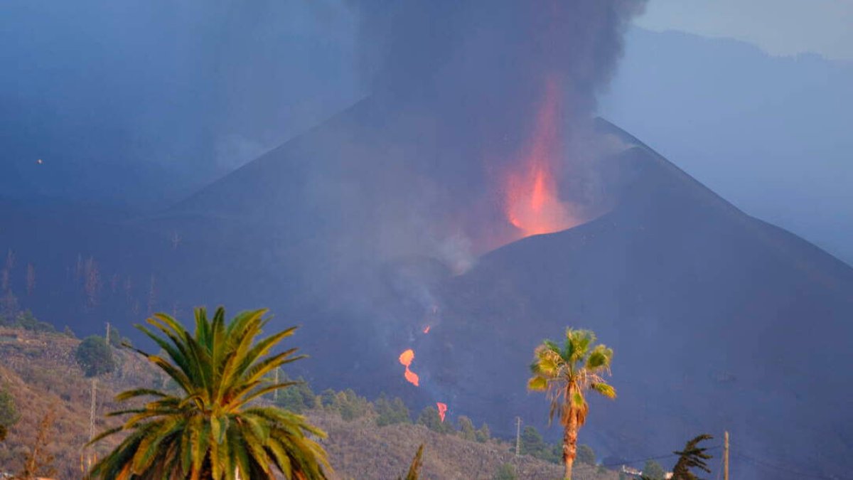 El volcán de Cumbre Vieja