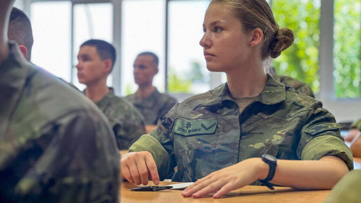 La Princesa Leonor en la Academia Militar de Zaragoza.