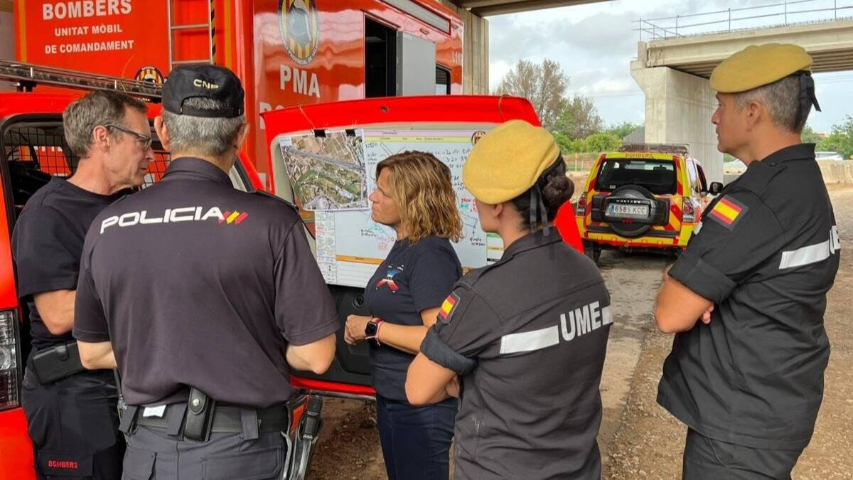 Pilar Bernabé, en su visita a la zona de la desaparición