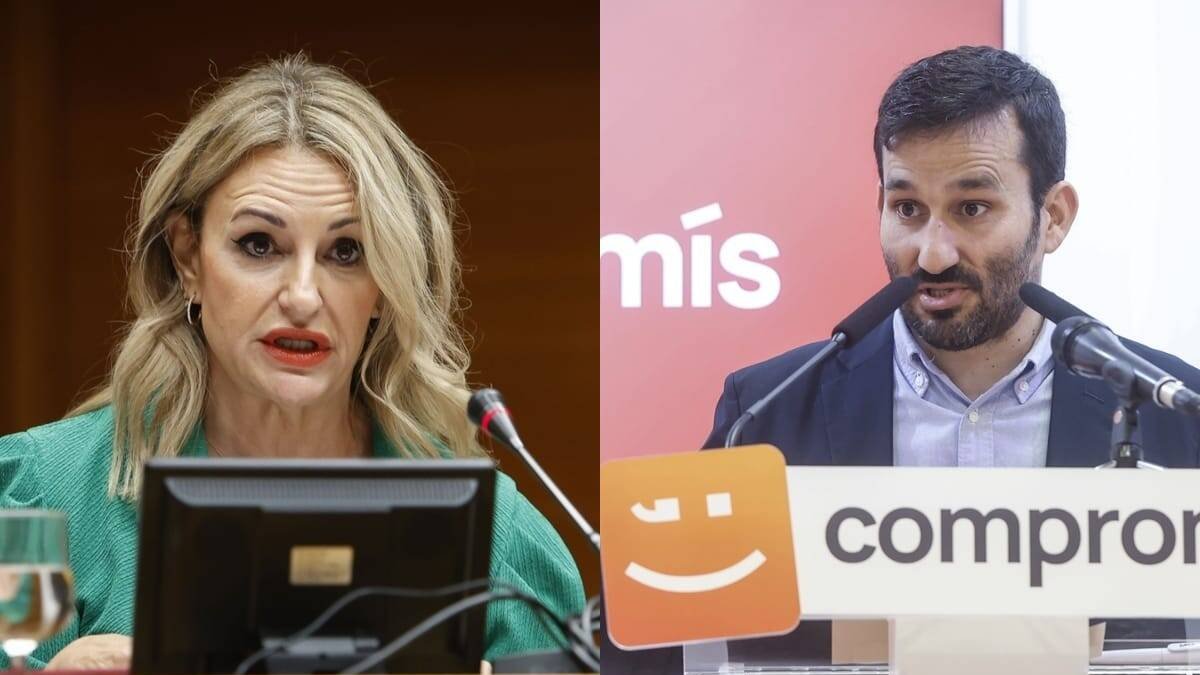 La consellera Nuria Montes y el diputado de Compromís, Vicent Marzà.