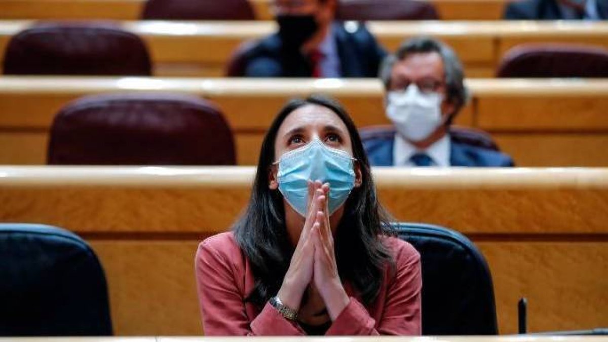 Irene Montero en el Senado.