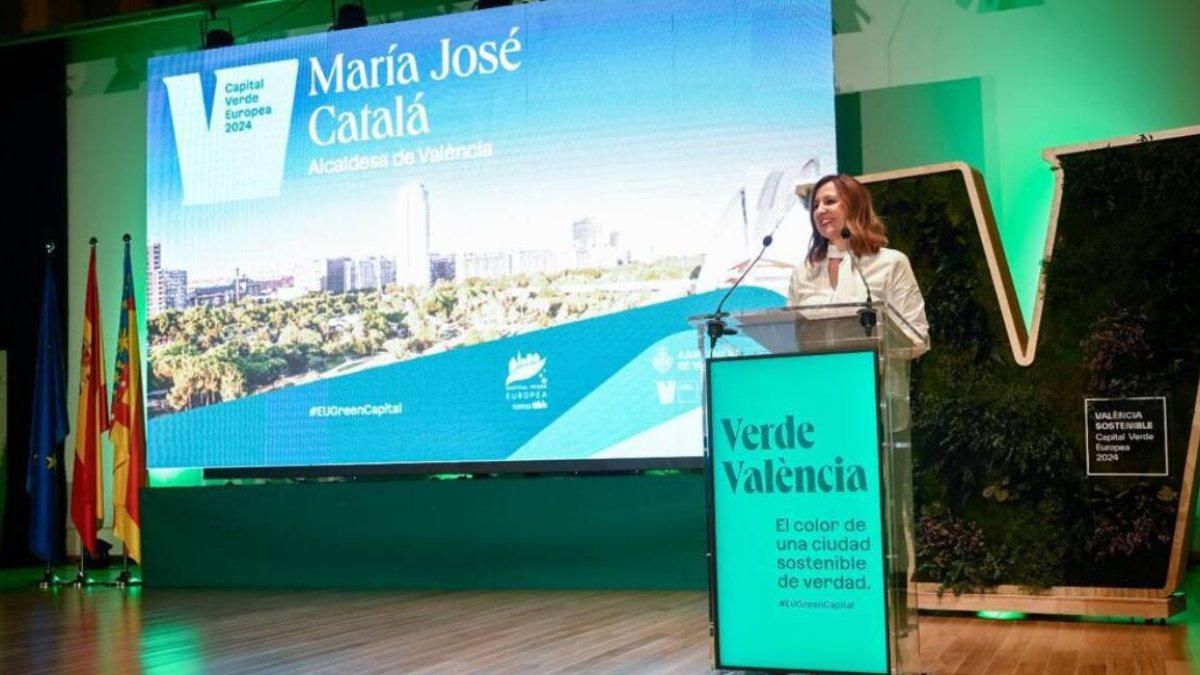 María José Catalá en la jornada de inicio de la Capital Verde Europea.