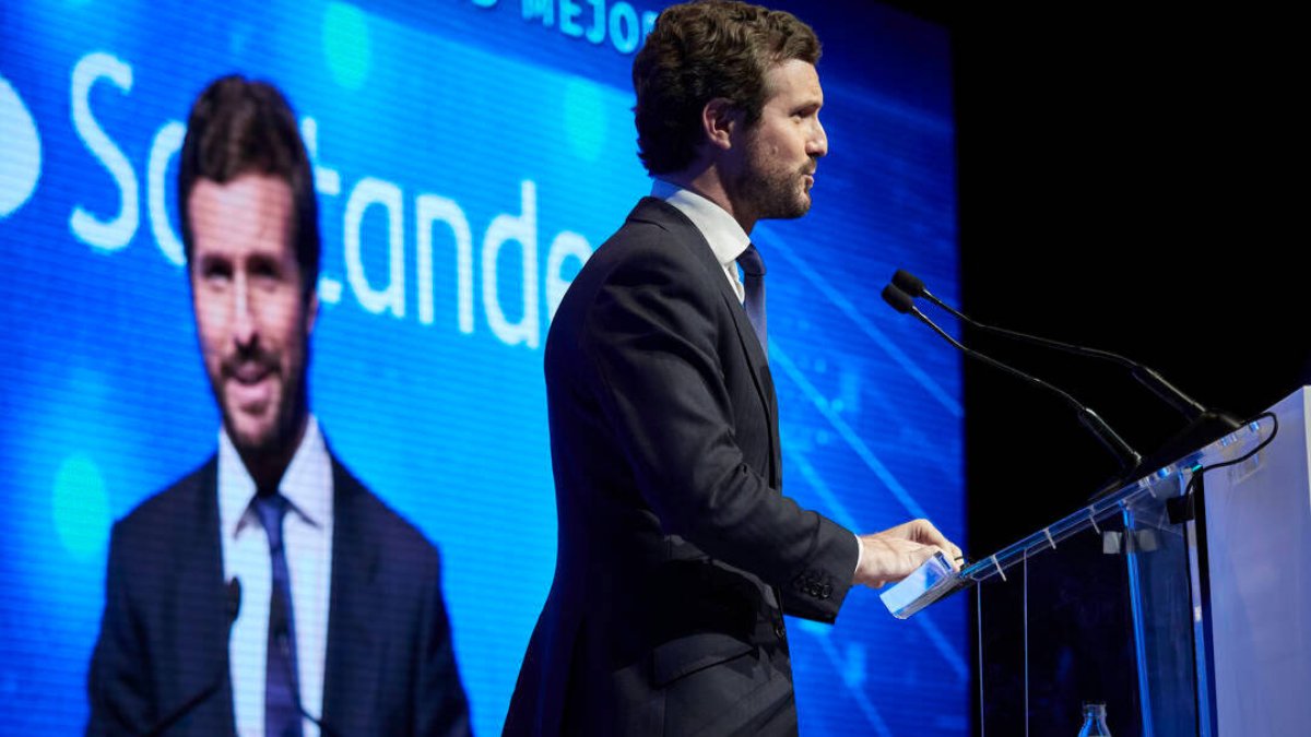 El líder del Partido Popular, Pablo Casado