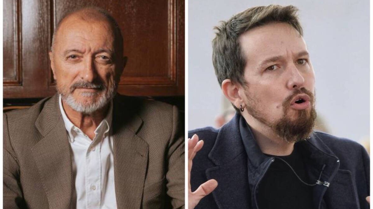 Arturo Pérez Reverte y Pablo Iglesias