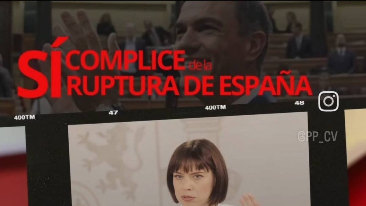 Captura del vídeo del PP.