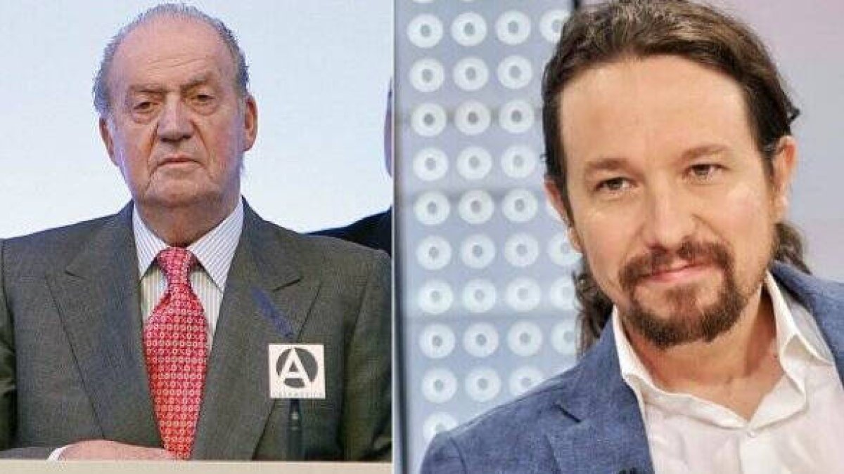 El Rey Juan Carlos y Pablo Iglesias