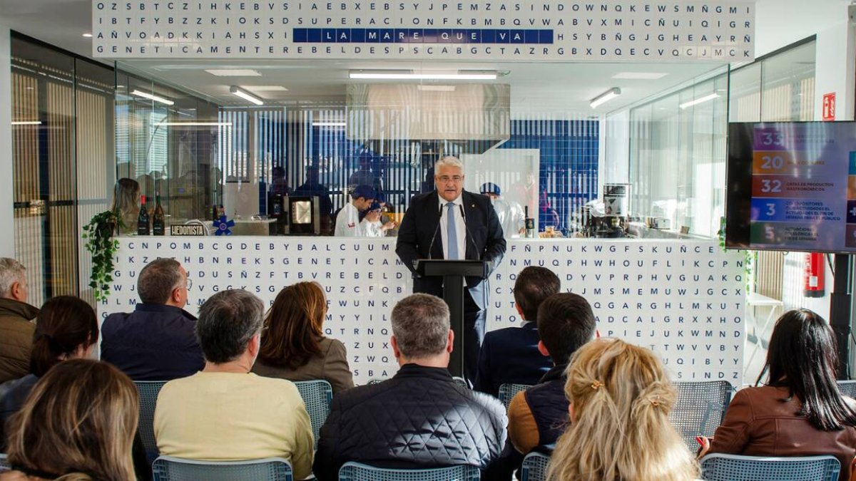 El diputado de Turismo, Pedro Cuesta, durante la presentación