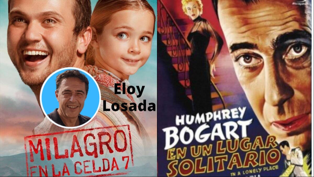 Cartéles de 'Milagro en la Celda 7' (Netflix) y 'En un lugar solitario' con Humphrey Bogart.