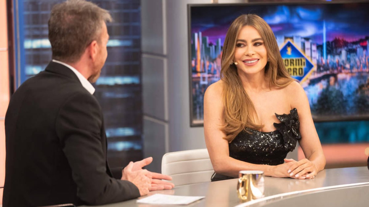 Pablo Motos y Sofía Vergara en 'El Hormiguero'.