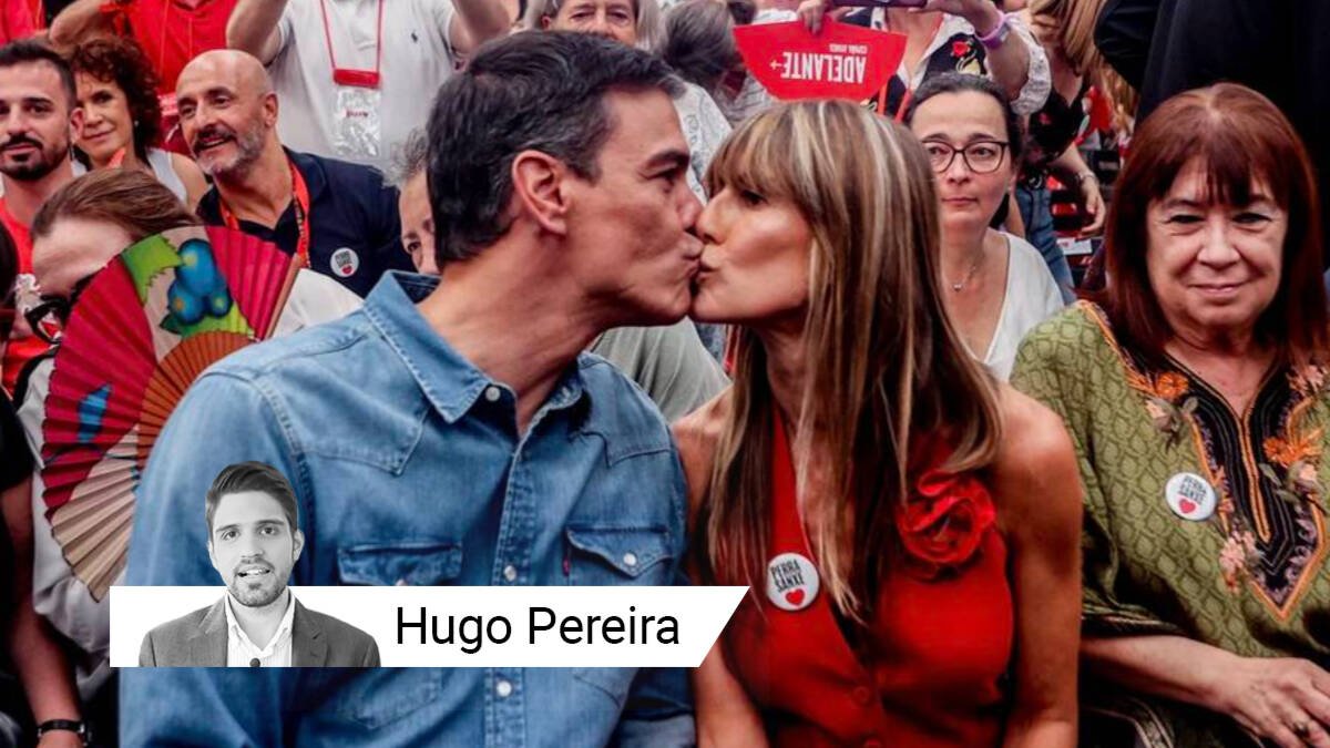 Pedro Sánchez junto a su mujer Begoña Gómez