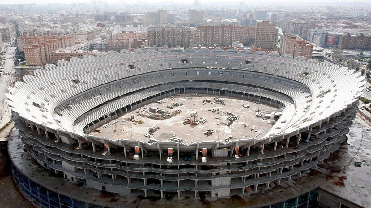 Nou Mestalla en obras