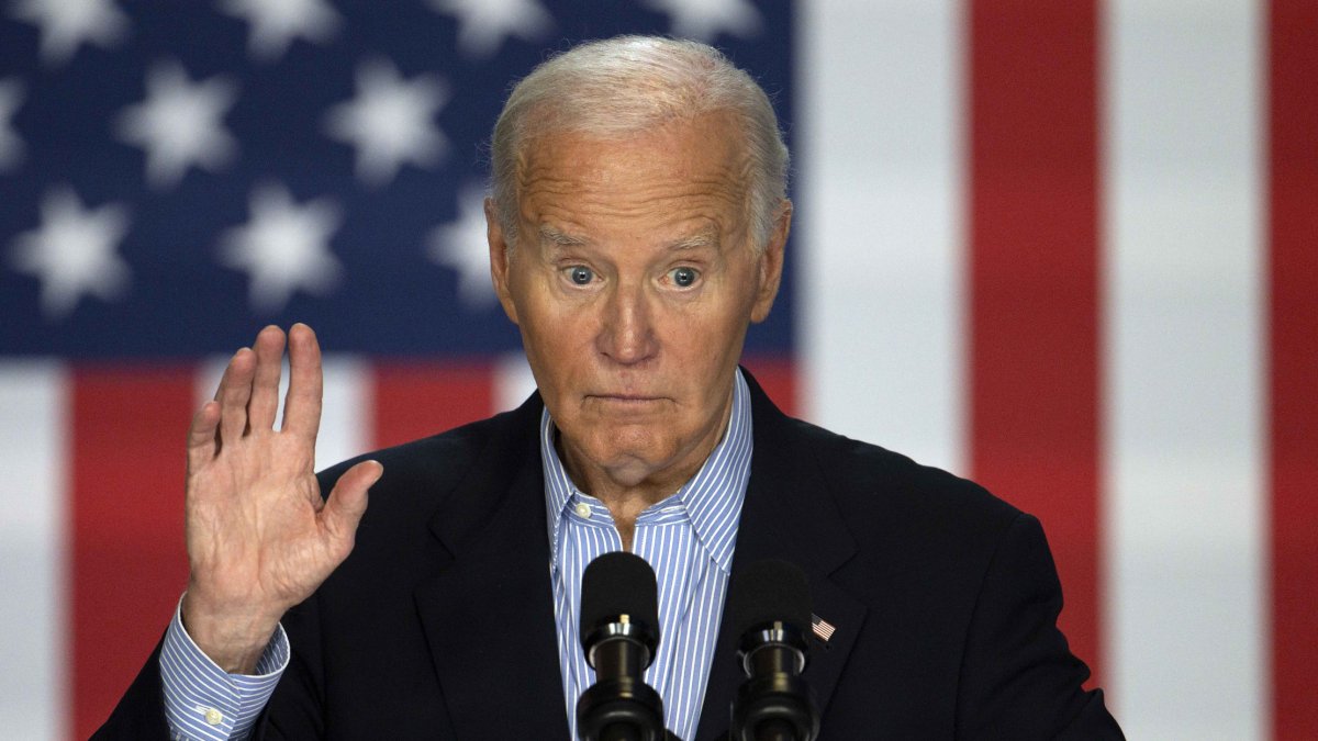 Joe Biden, durante un mitin reciente