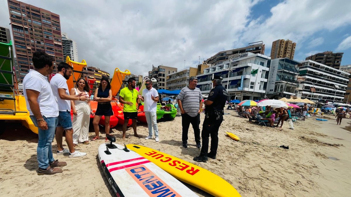 Simulacro de rescate en Cala Finestrat