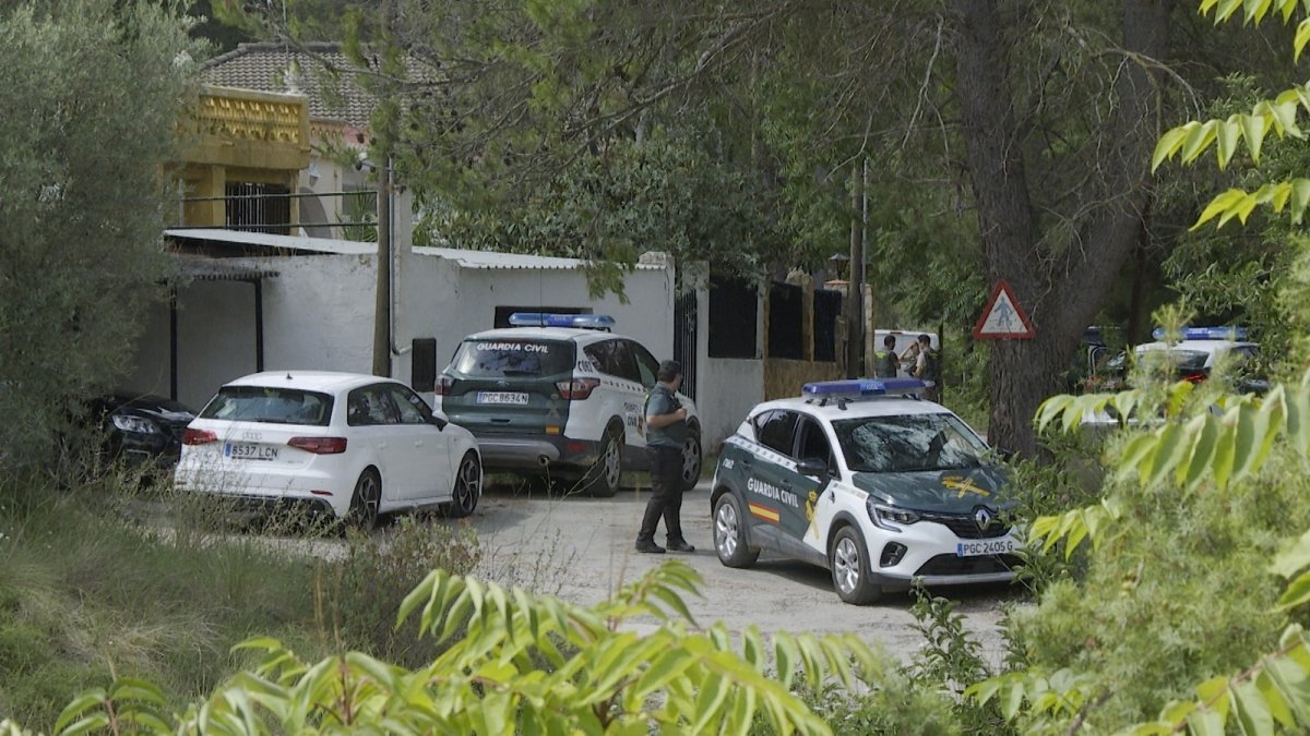 Guardia Civil en el lugar del crimen de Buñol