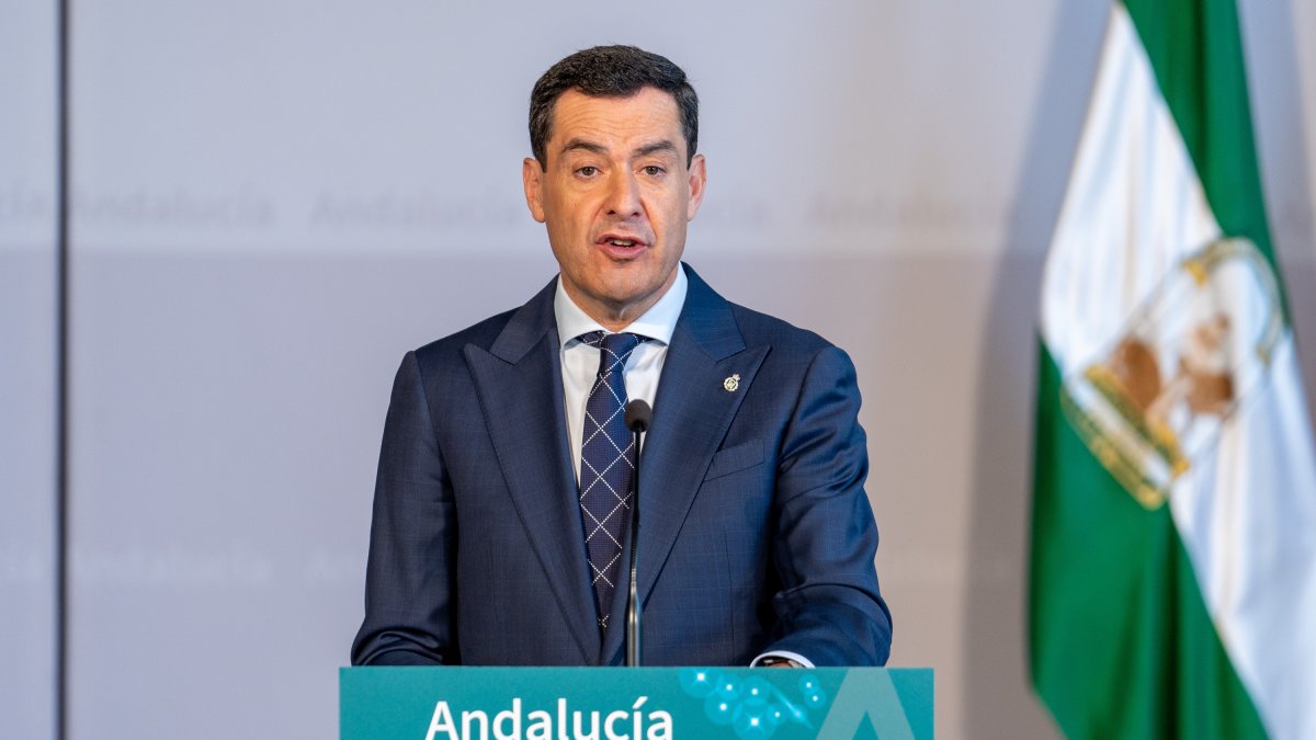 El presidente de la Junta de Andalucía, Juanma Moreno.